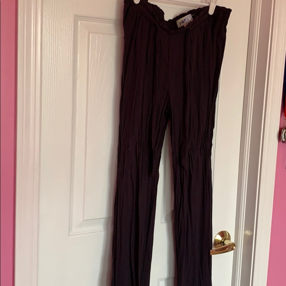 flowy black beach pants